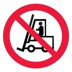 Знак P07 Запрещается движение средств напольного транспорта 150*150 пленка