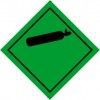 Знак опасности для маркировки опасных грузов: Невоспламеняющийся газ (пленка 250 Х 250)