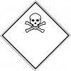 Знак опасности для маркировки опасных грузов: Яд (пленка 250 Х 250)