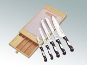 Набор ножей IDEAL (5 ножей + доска в деревянной коробке)