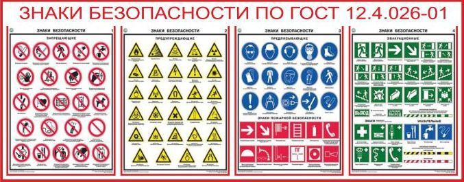 Образцы знаков безопасности