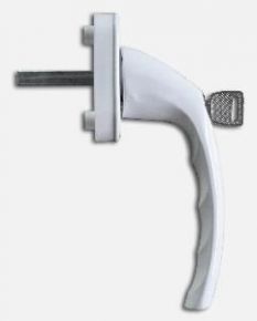 WGN ручка для ПВХ окон с ключом, штифт 35 мм. белая